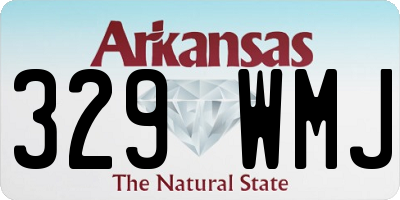 AR license plate 329WMJ