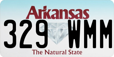 AR license plate 329WMM