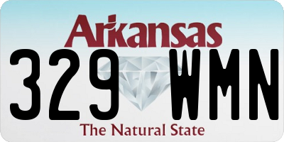 AR license plate 329WMN