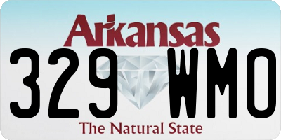 AR license plate 329WMO