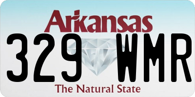 AR license plate 329WMR