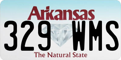 AR license plate 329WMS