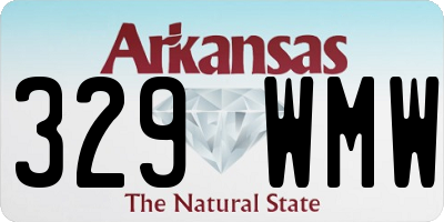 AR license plate 329WMW