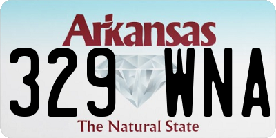 AR license plate 329WNA