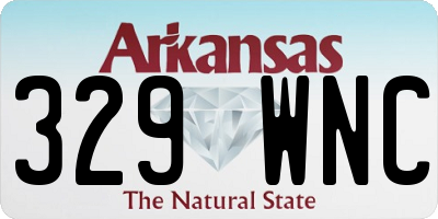 AR license plate 329WNC