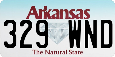 AR license plate 329WND