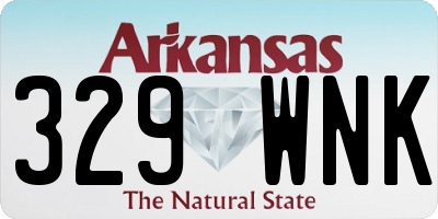 AR license plate 329WNK