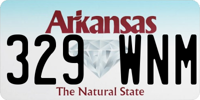 AR license plate 329WNM