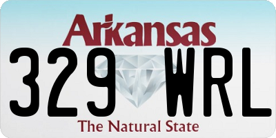 AR license plate 329WRL