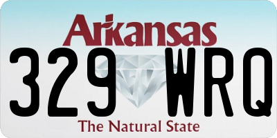AR license plate 329WRQ