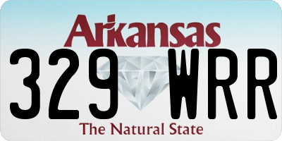 AR license plate 329WRR