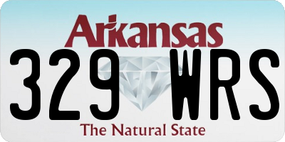 AR license plate 329WRS