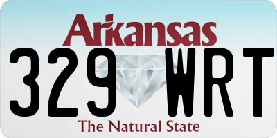 AR license plate 329WRT