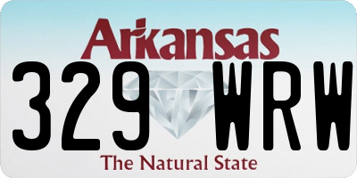 AR license plate 329WRW