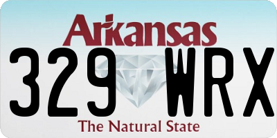AR license plate 329WRX