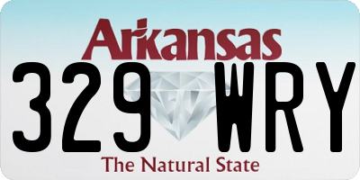 AR license plate 329WRY