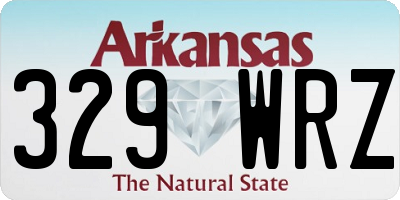 AR license plate 329WRZ
