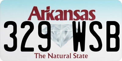AR license plate 329WSB
