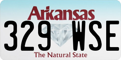 AR license plate 329WSE