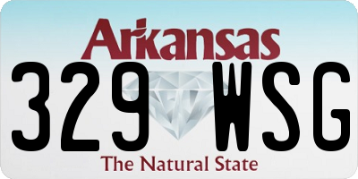 AR license plate 329WSG