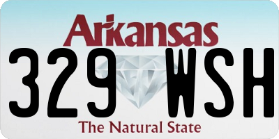 AR license plate 329WSH