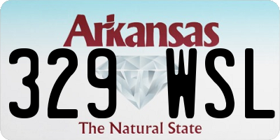 AR license plate 329WSL