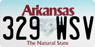 AR license plate 329WSV