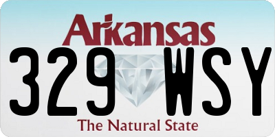 AR license plate 329WSY