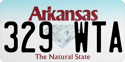 AR license plate 329WTA