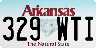 AR license plate 329WTI