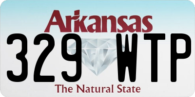 AR license plate 329WTP