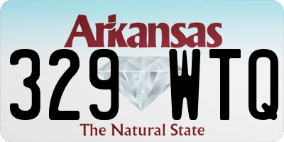 AR license plate 329WTQ