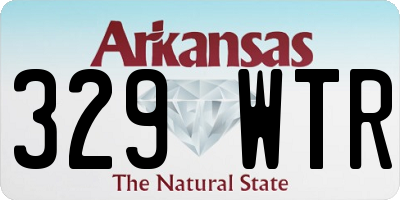 AR license plate 329WTR