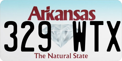 AR license plate 329WTX