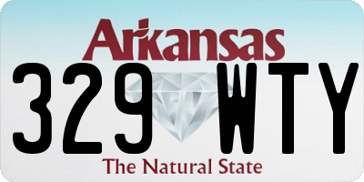 AR license plate 329WTY