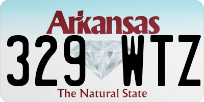AR license plate 329WTZ