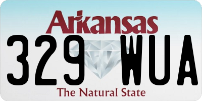 AR license plate 329WUA