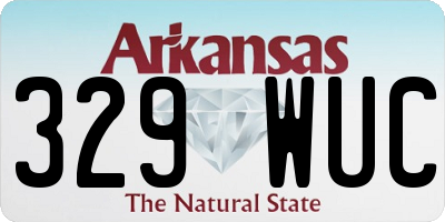 AR license plate 329WUC