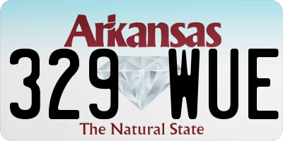 AR license plate 329WUE