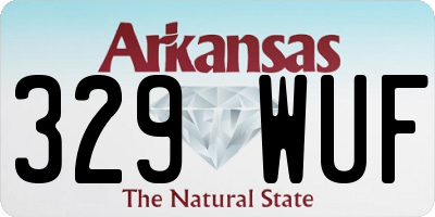 AR license plate 329WUF