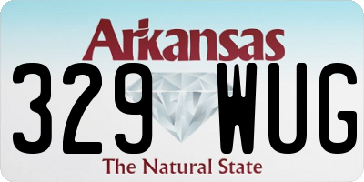 AR license plate 329WUG