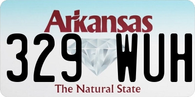 AR license plate 329WUH