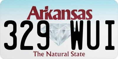 AR license plate 329WUI