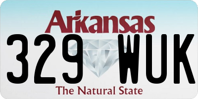 AR license plate 329WUK