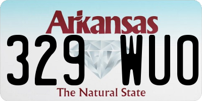 AR license plate 329WUO