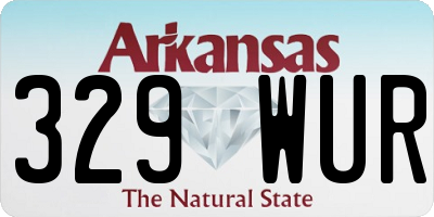 AR license plate 329WUR