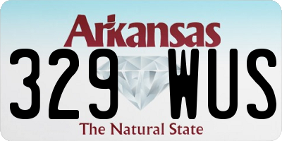 AR license plate 329WUS