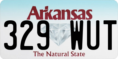 AR license plate 329WUT