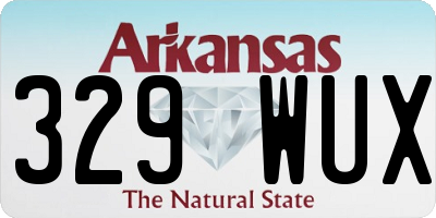 AR license plate 329WUX