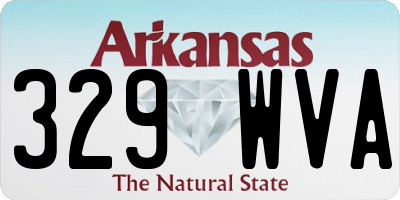 AR license plate 329WVA